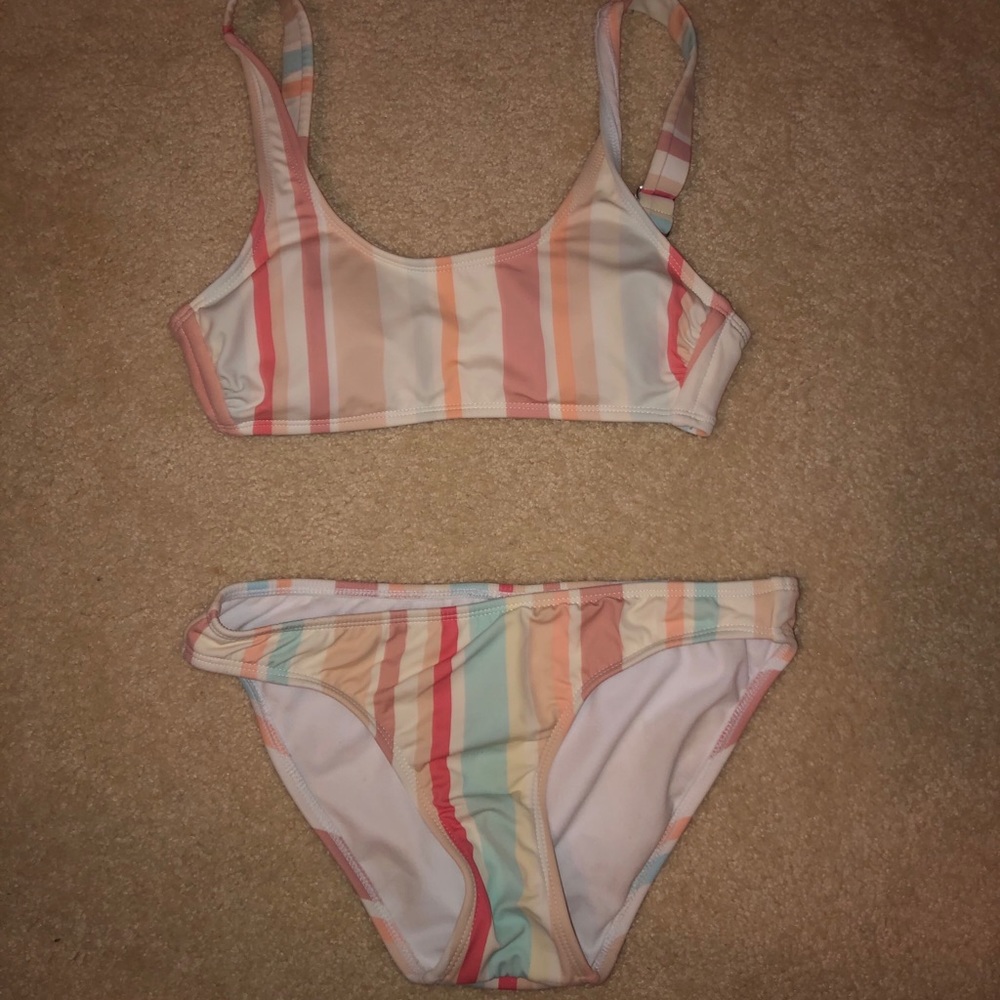 Stripe bathing suit